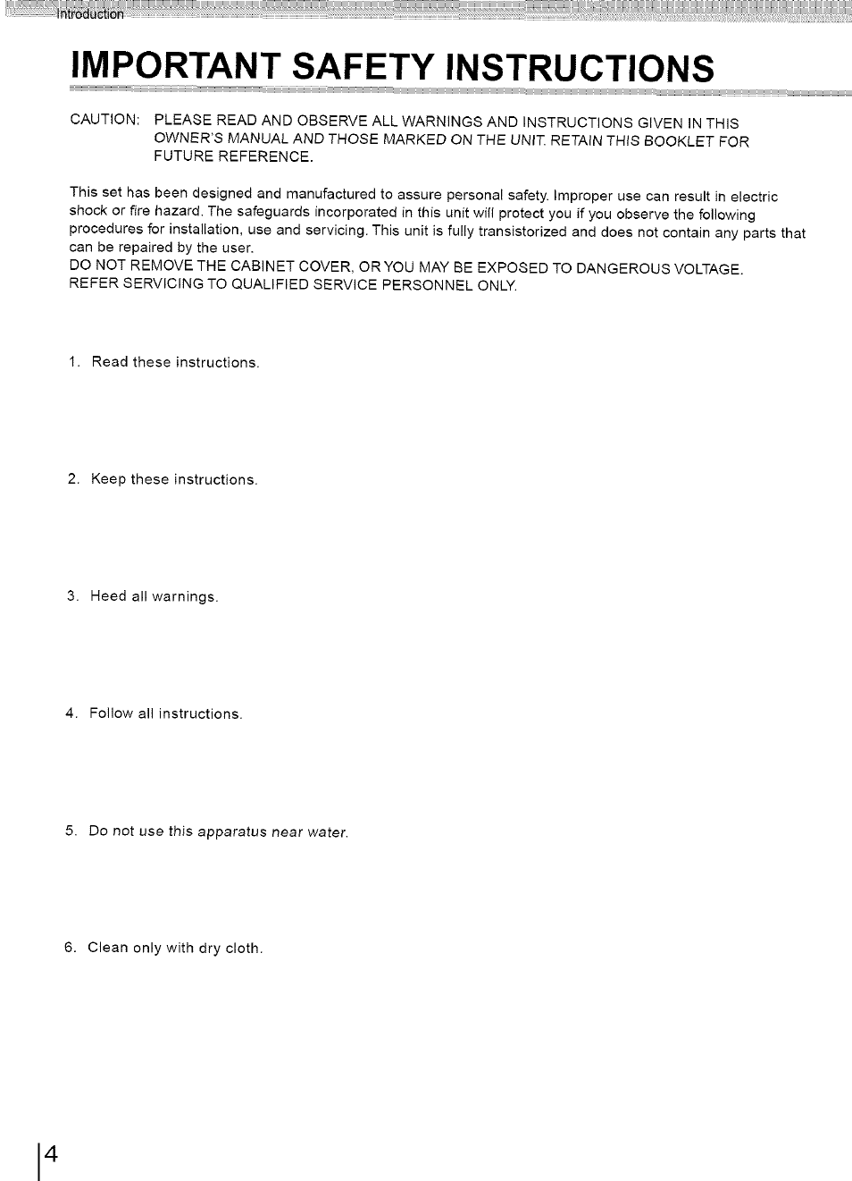 Important safety instructions | Toshiba SD-3960SU User Manual | Page 4 / 73