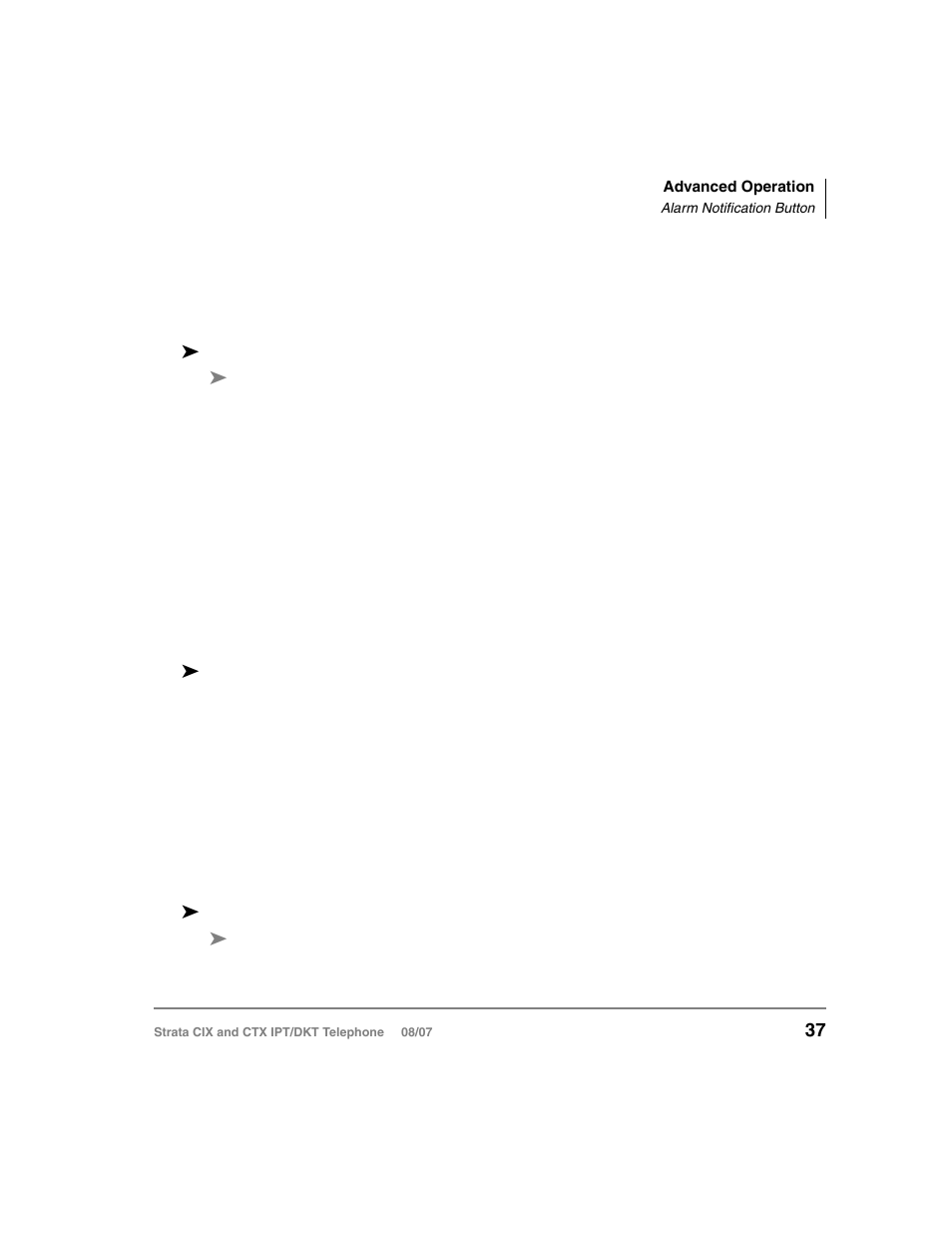 Alarm notification button, Automatic busy redial, Alarm notification button automatic busy redial | Toshiba CTX IPT/DKT User Manual | Page 55 / 171