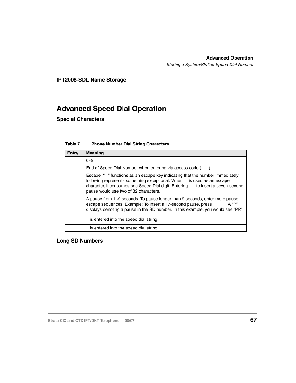 Advanced speed dial operation | Toshiba CTX IPT/DKT User Manual | Page 85 / 171