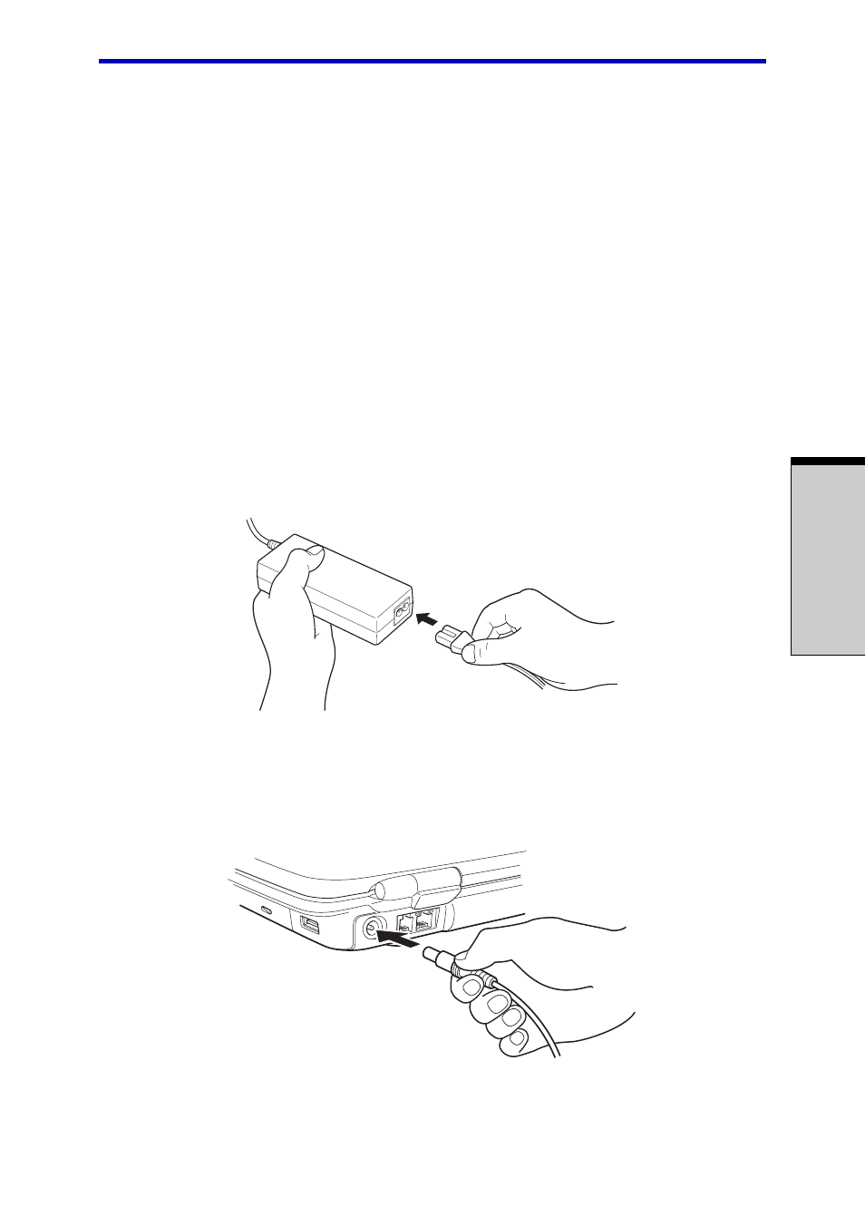 Connecting the universal ac adaptor, Connecting the universal ac adaptor -5 | Toshiba M30 User Manual | Page 61 / 236