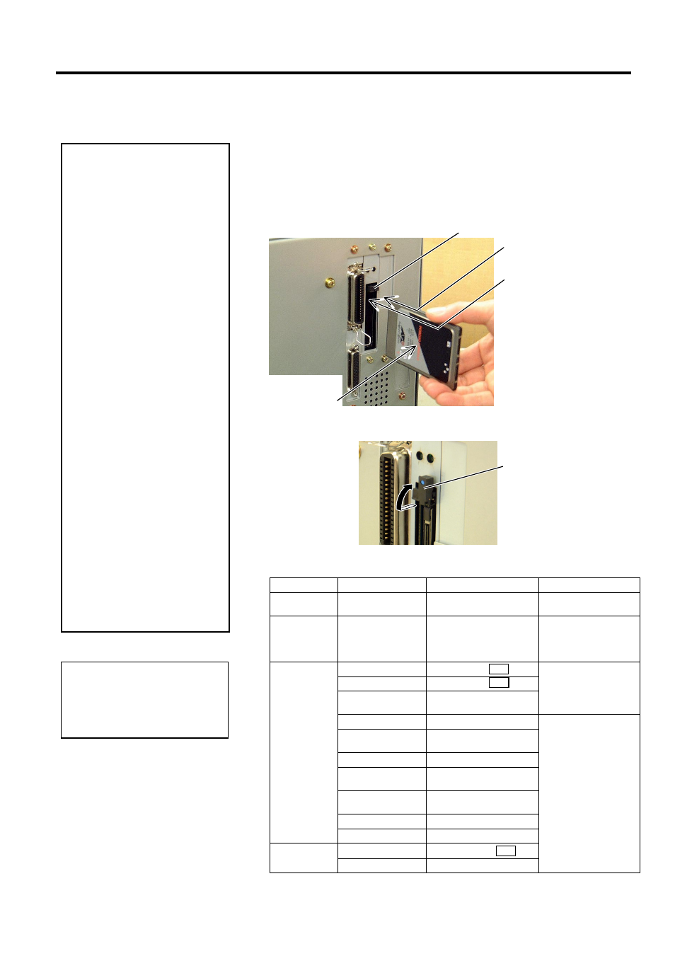 Inserting the optional pcmcia cards, 9 inserting the optional pcmcia cards | Toshiba TEC B-SX4T-QP User Manual | Page 23 / 53