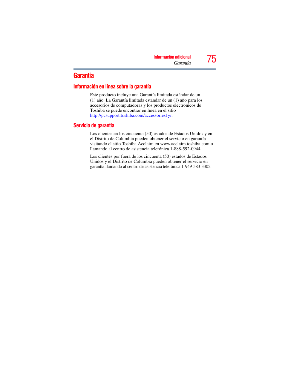 Garantía, Información en línea sobre la garantía, Servicio de garantía | Toshiba Camileo X200 User Manual | Page 149 / 149