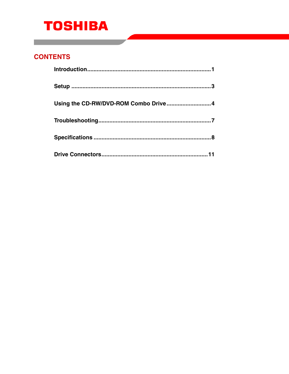 Toshiba SD-R2612 User Manual | Page 2 / 13