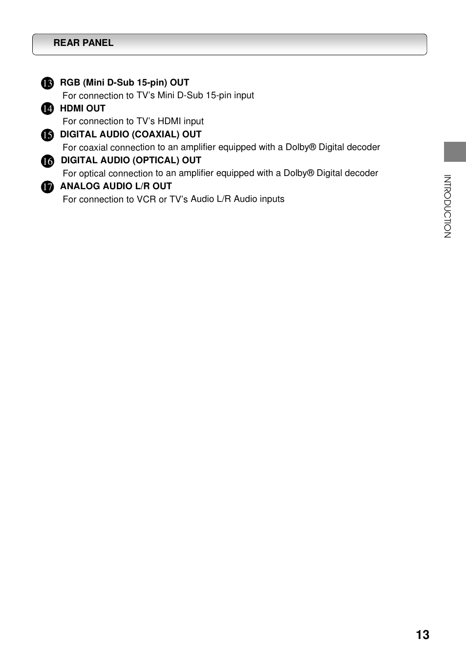 Toshiba HDD-J35 User Manual | Page 13 / 88