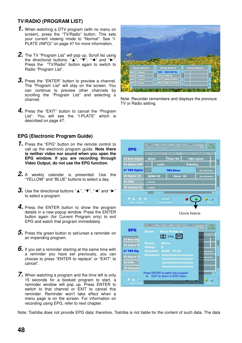 Toshiba HDD-J35 User Manual | Page 48 / 88