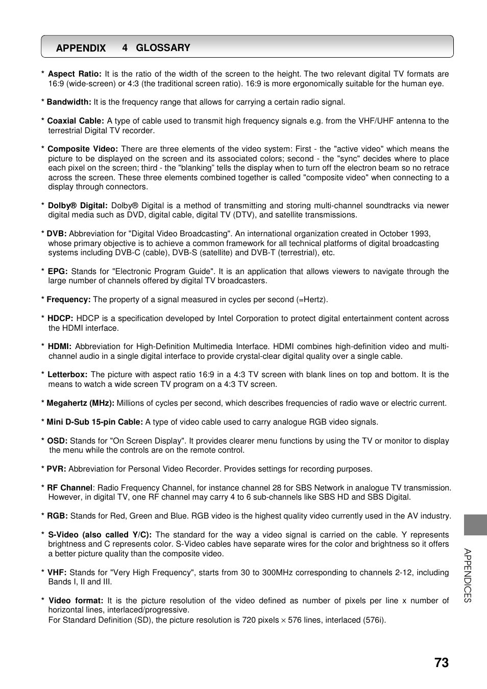 Toshiba HDD-J35 User Manual | Page 73 / 88