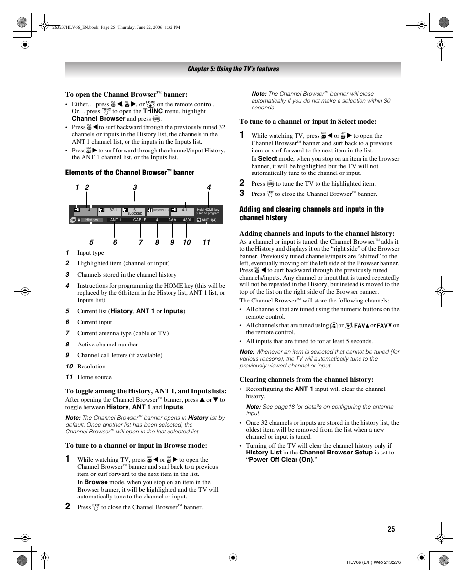 Toshiba 26HLV66 User Manual | Page 25 / 74