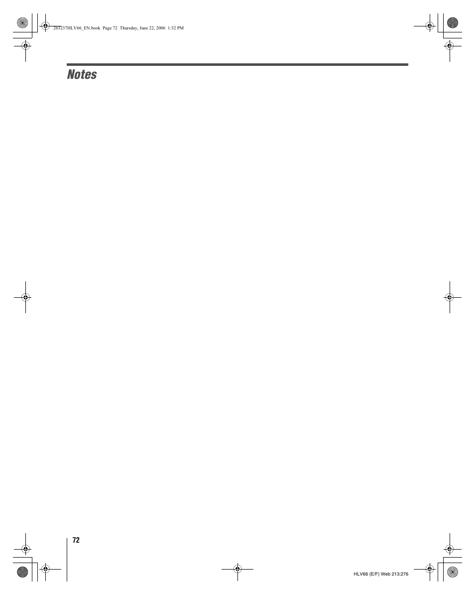Toshiba 26HLV66 User Manual | Page 72 / 74