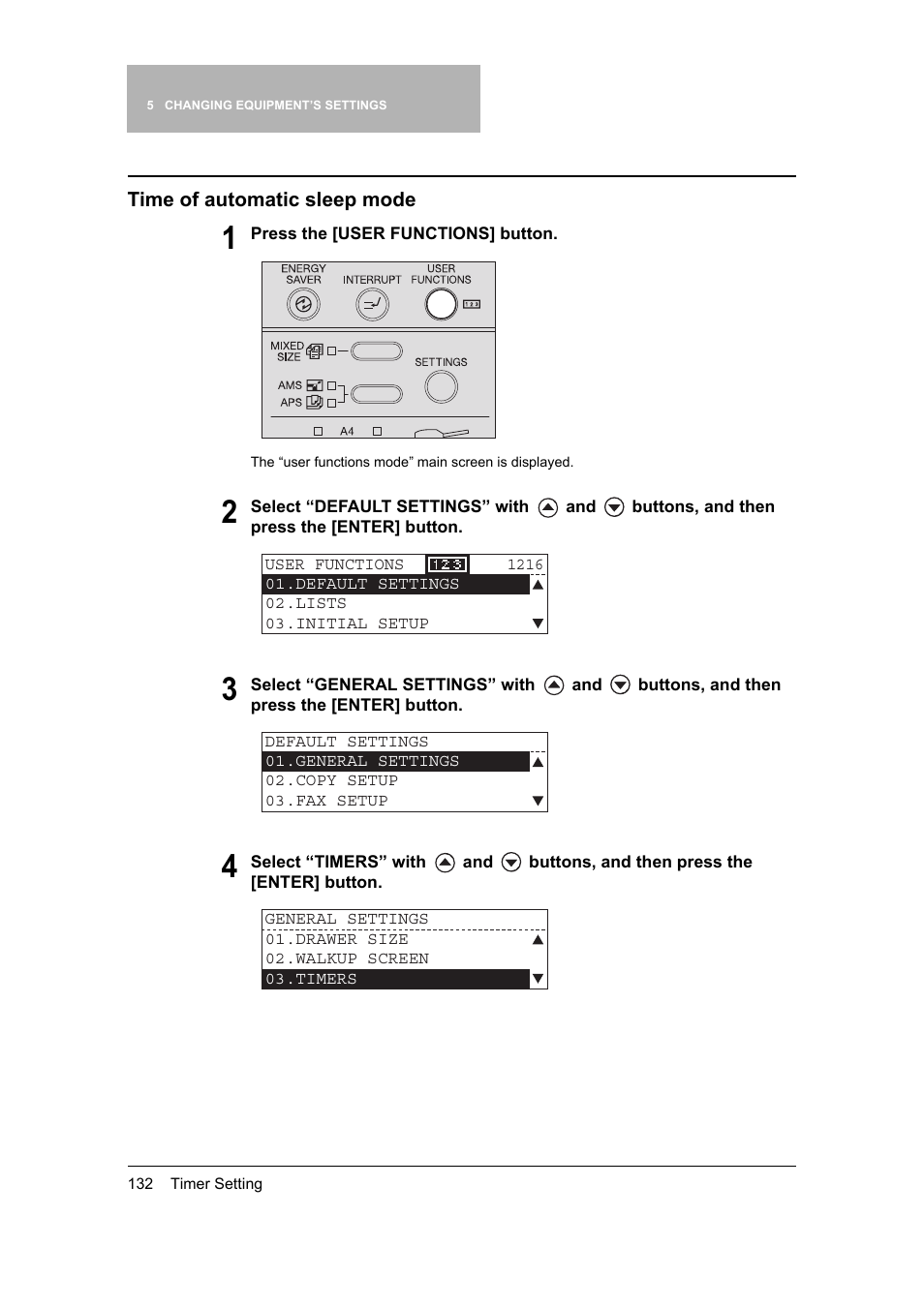 Time of automatic sleep mode | Toshiba 165 User Manual | Page 134 / 224