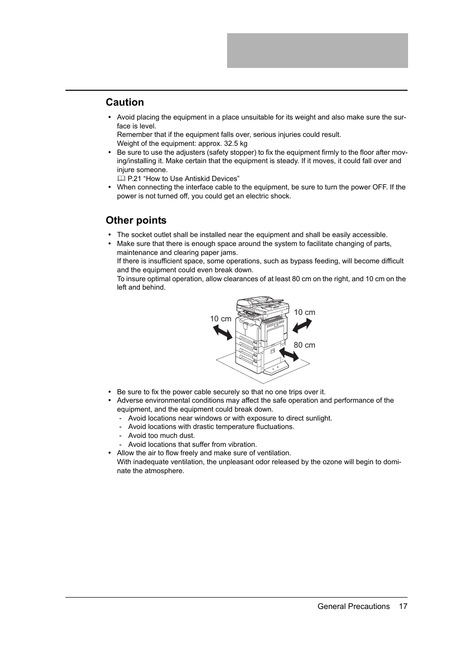 Caution, Other points | Toshiba 165 User Manual | Page 19 / 224