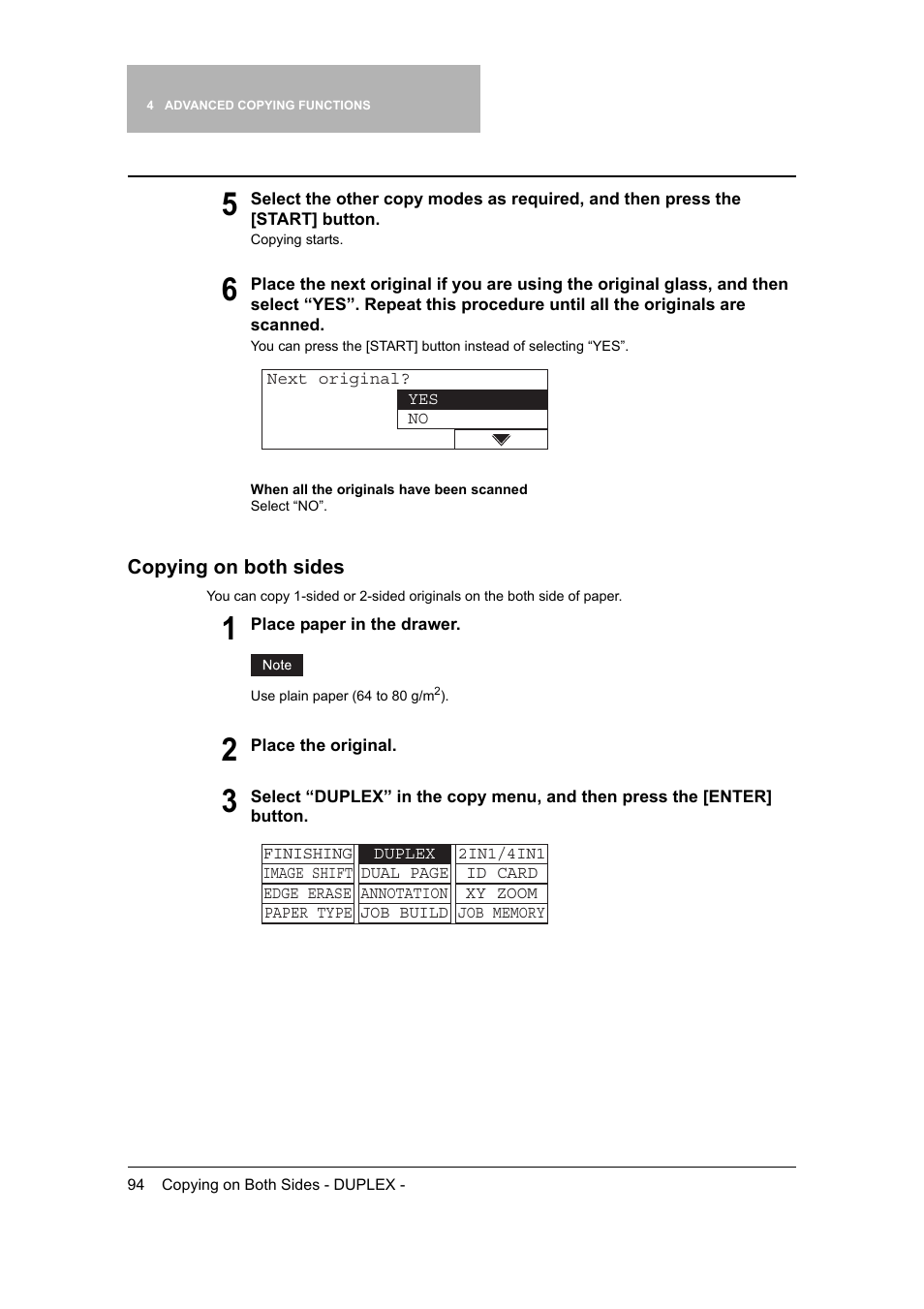 Copying on both sides, P.94) | Toshiba 165 User Manual | Page 96 / 224