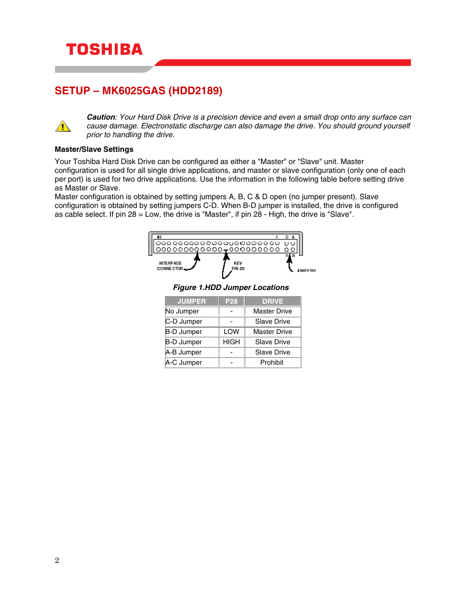 Setup – mk6025gas (hdd2189) | Toshiba HDD2189 User Manual | Page 5 / 12