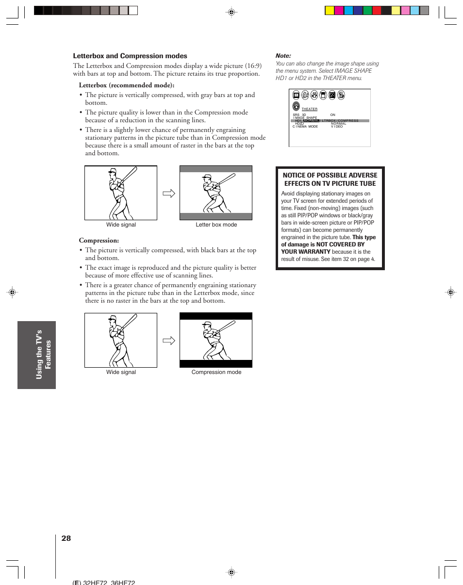 Toshiba 32HF72 User Manual | Page 28 / 55
