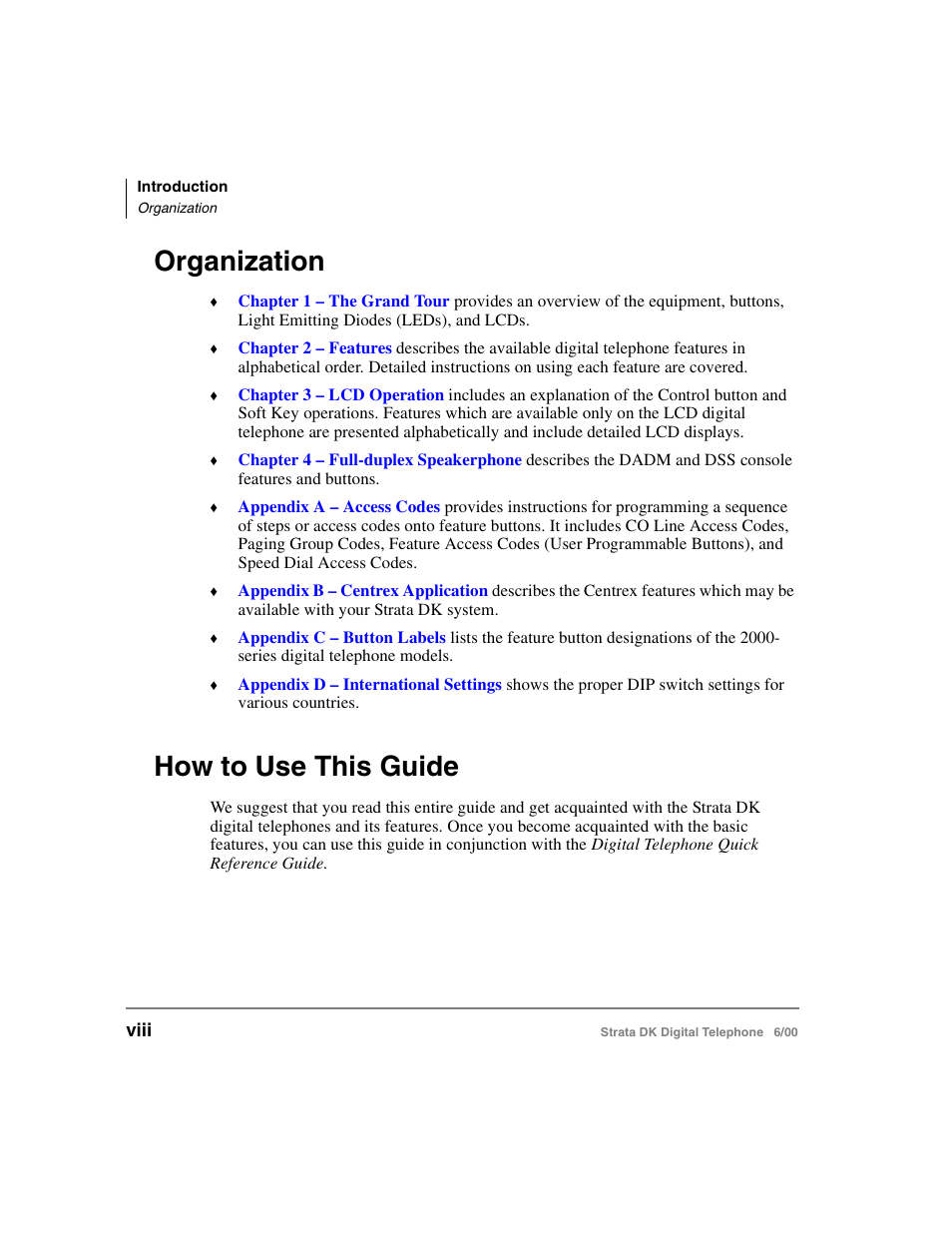 Organization, How to use this guide | Toshiba Strata DK 2000-series User Manual | Page 10 / 164