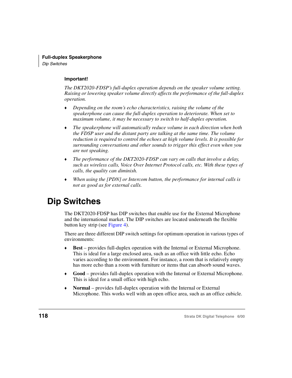 Dip switches | Toshiba Strata DK 2000-series User Manual | Page 130 / 164