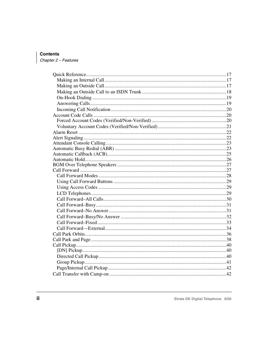 Toshiba Strata DK 2000-series User Manual | Page 4 / 164