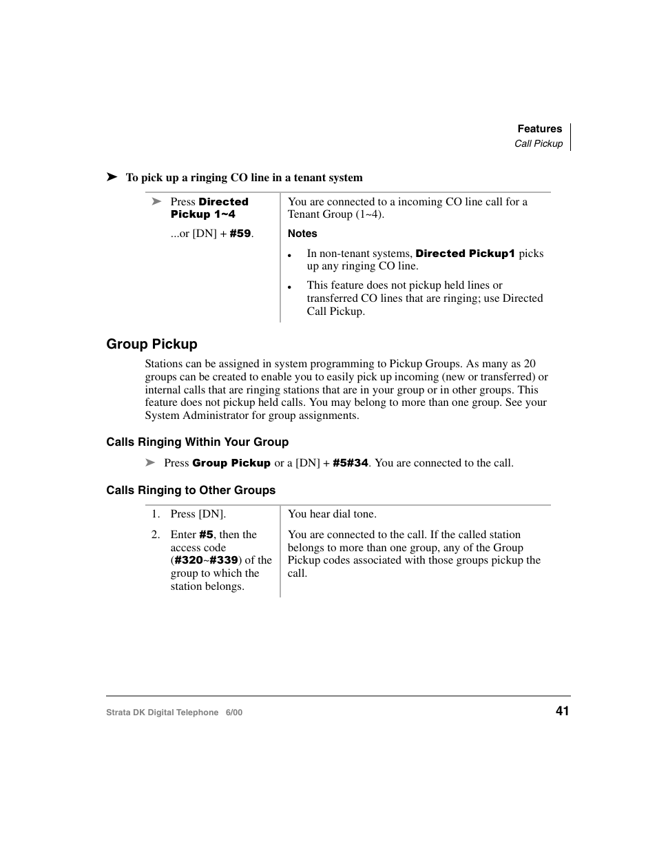 Group pickup | Toshiba Strata DK 2000-series User Manual | Page 53 / 164