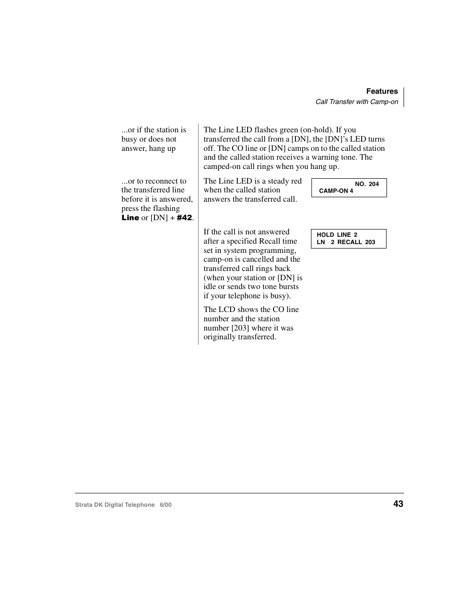 Toshiba Strata DK 2000-series User Manual | Page 55 / 164