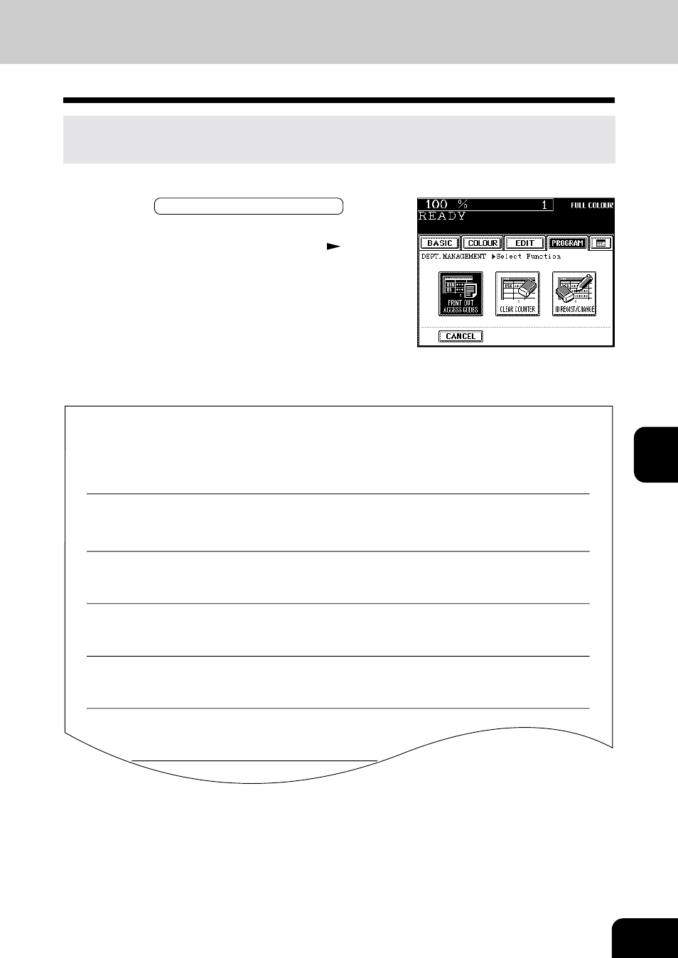 Printing an access code list | Toshiba E-STUDIO 210C User Manual | Page 115 / 196