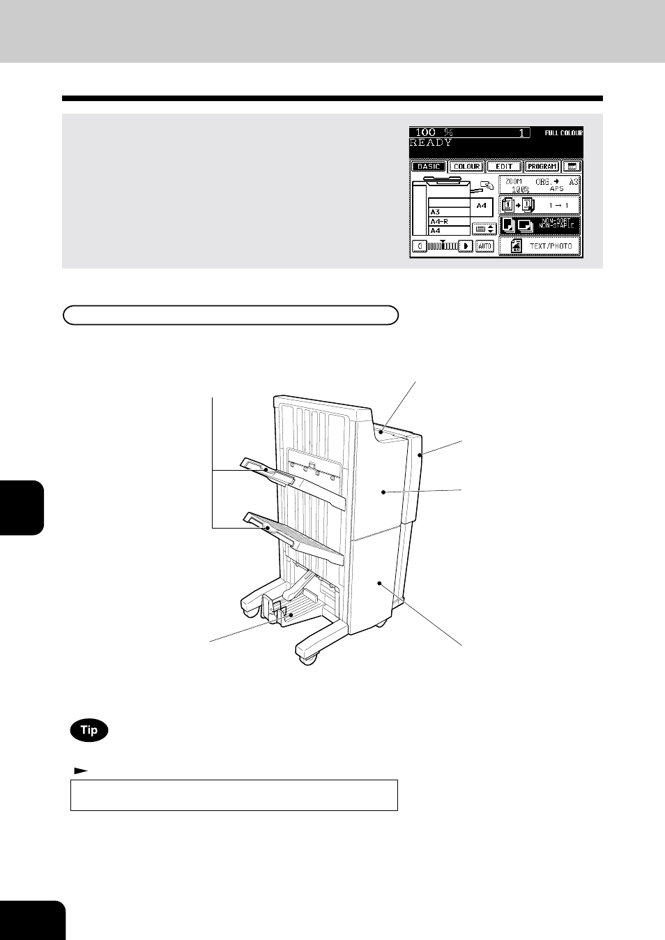 Finishing modes and finishers (optional) | Toshiba E-STUDIO 210C User Manual | Page 126 / 196