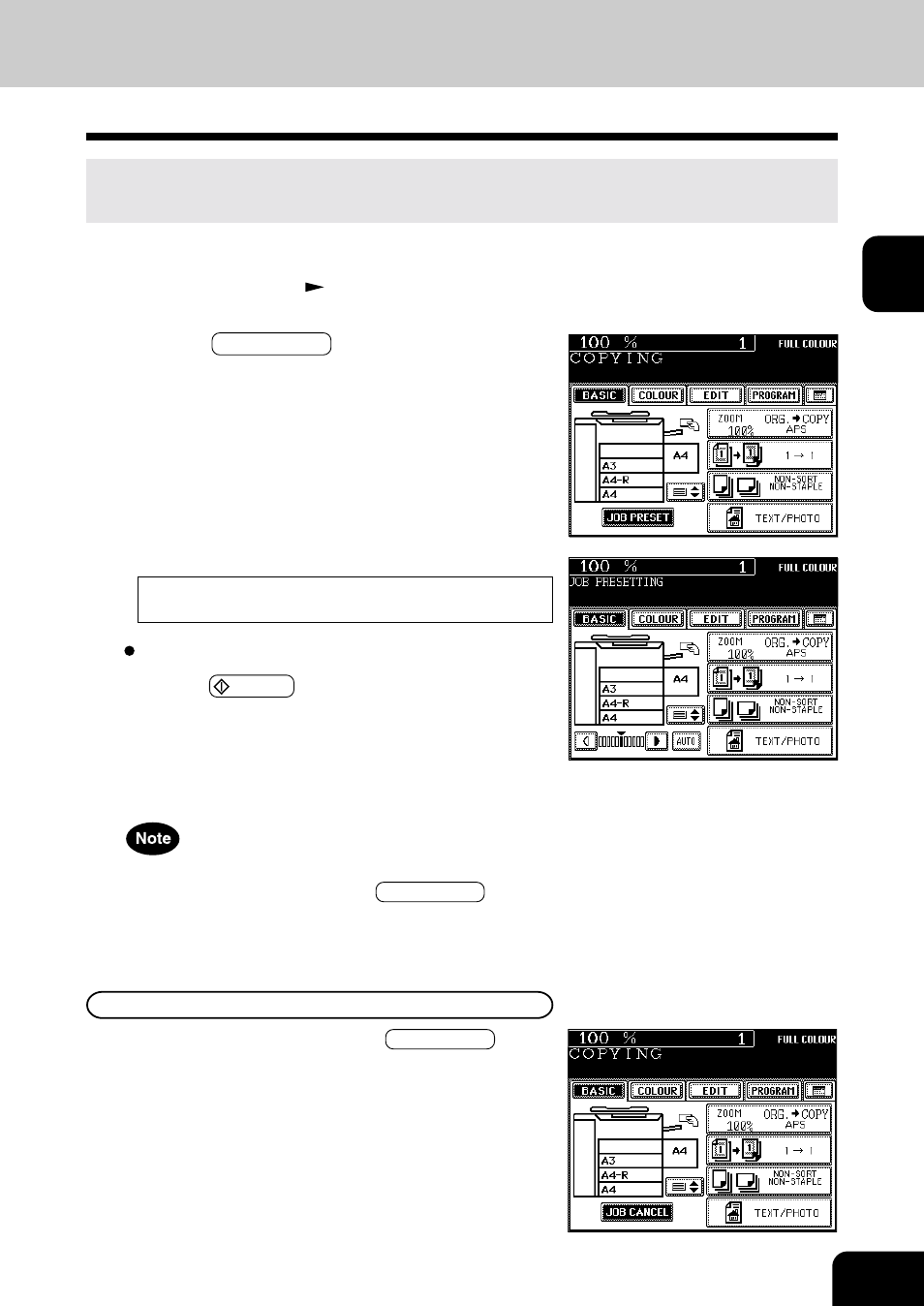 During copying | Toshiba E-STUDIO 210C User Manual | Page 41 / 196