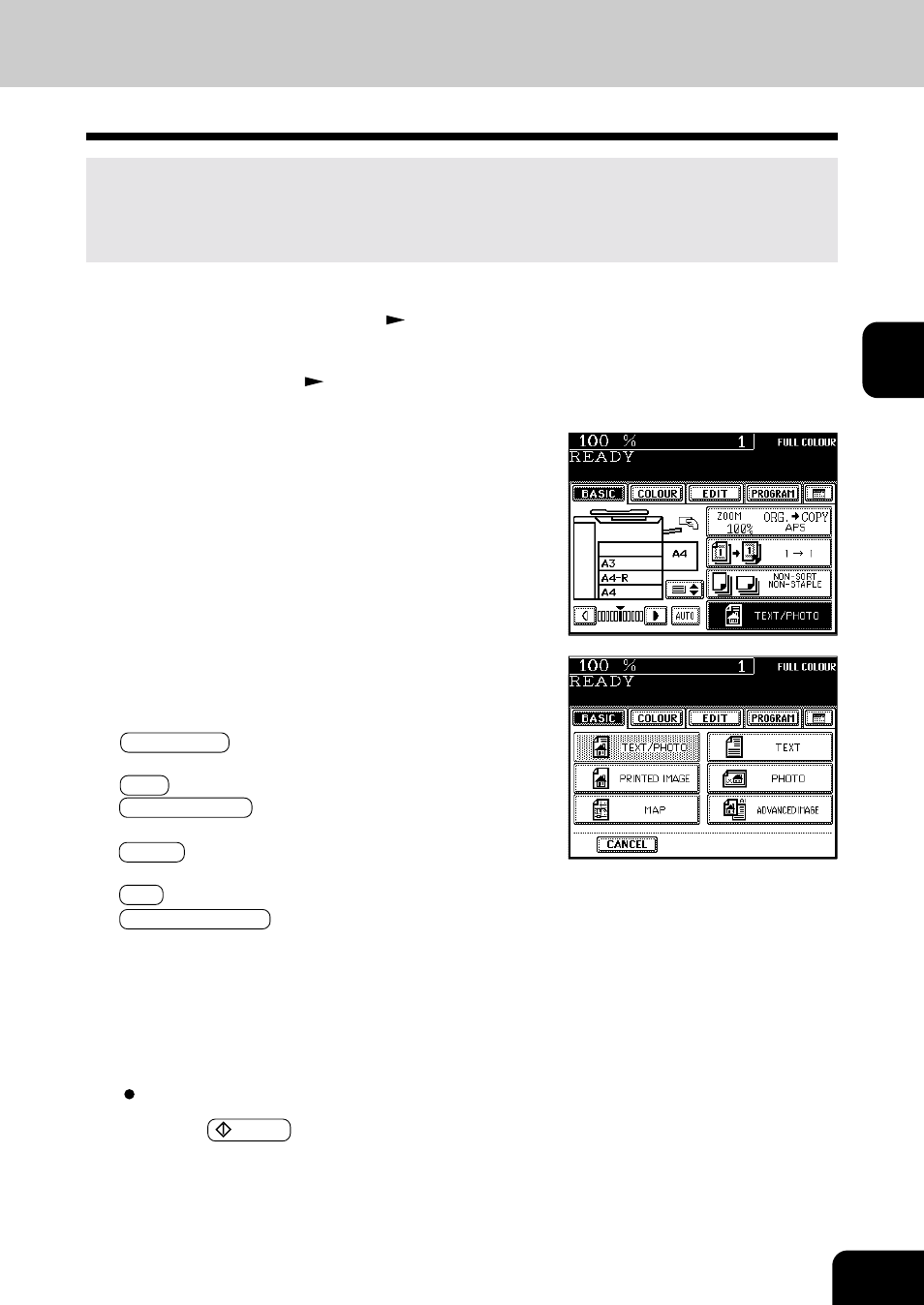 Original mode | Toshiba E-STUDIO 210C User Manual | Page 59 / 196