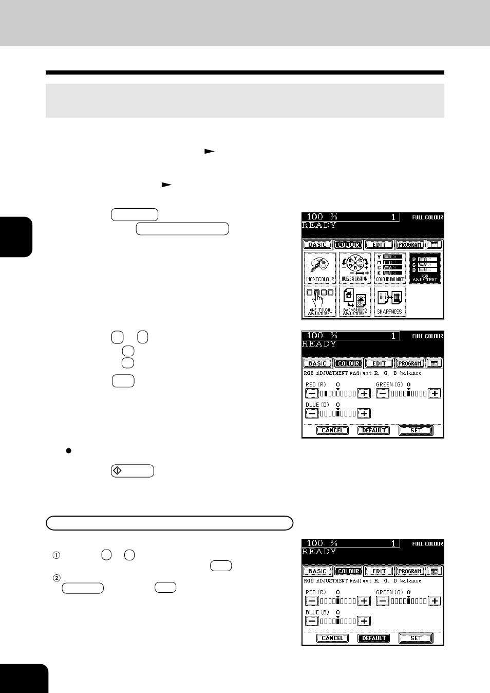 Rgb adjustment | Toshiba E-STUDIO 210C User Manual | Page 66 / 196