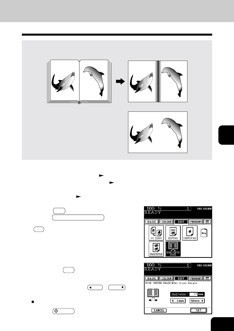 Book centre erase | Toshiba E-STUDIO 210C User Manual | Page 75 / 196