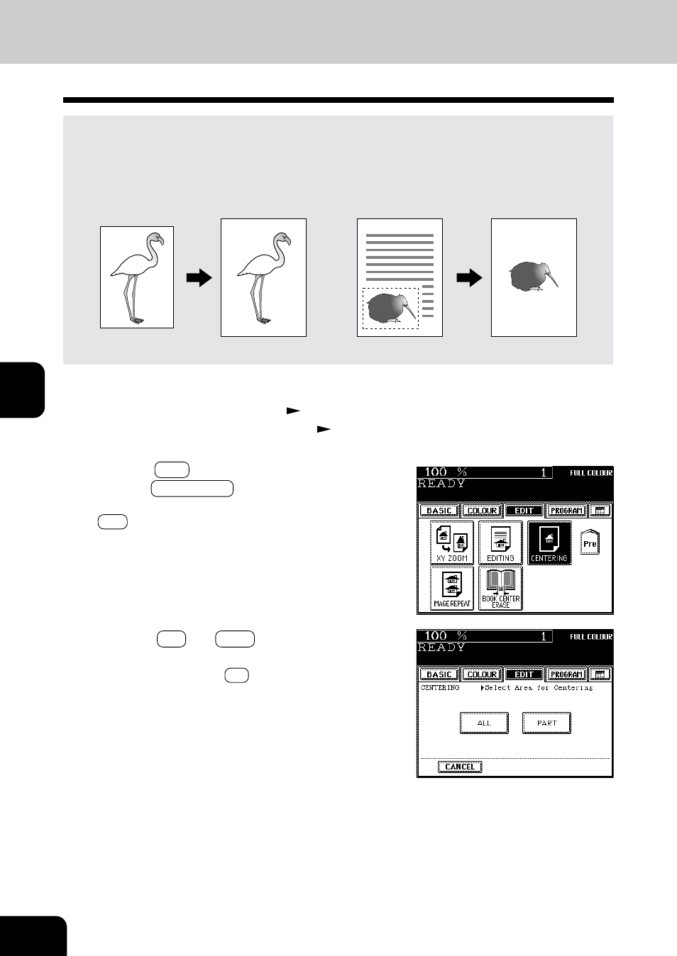 Centring | Toshiba E-STUDIO 210C User Manual | Page 88 / 196