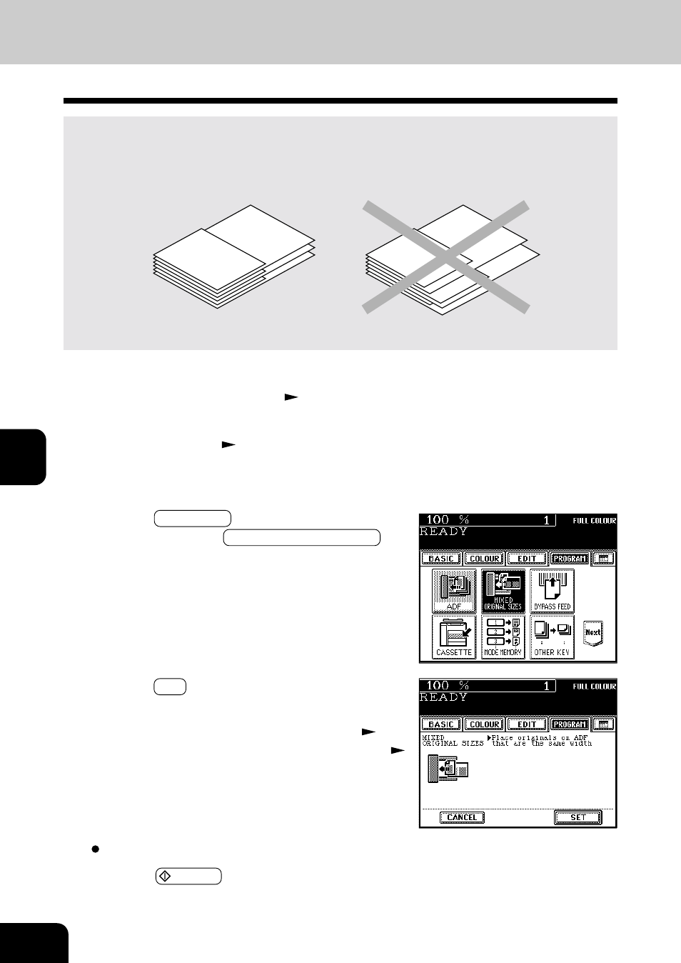 Mixed-sized originals | Toshiba E-STUDIO 210C User Manual | Page 96 / 196