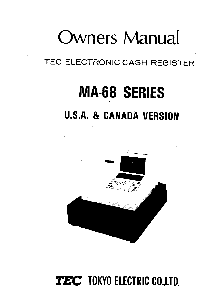 Toshiba MA-68 SERIES User Manual | 36 pages