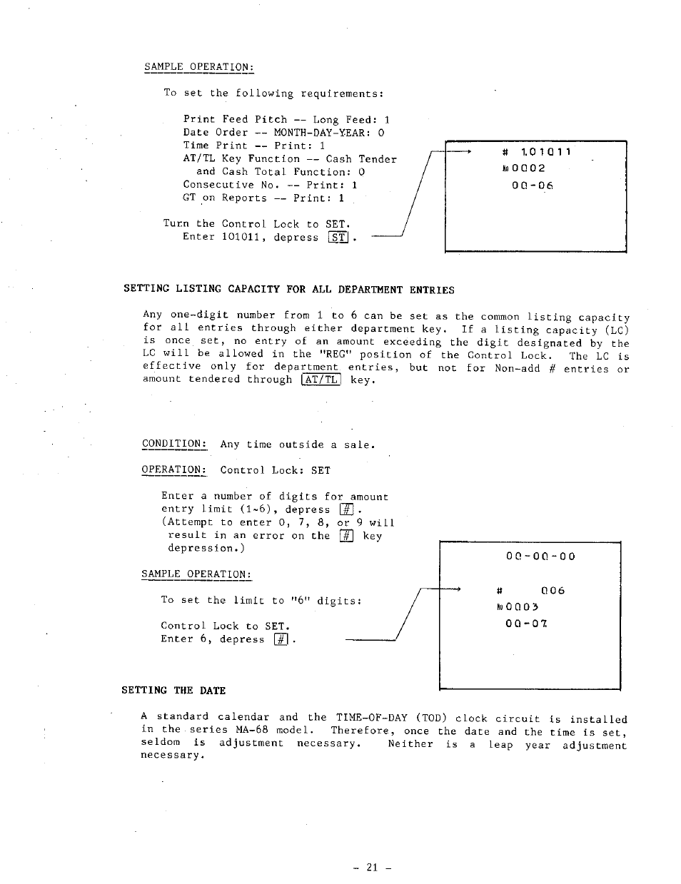 Nfl 0 a 0 2 | Toshiba MA-68 SERIES User Manual | Page 25 / 36