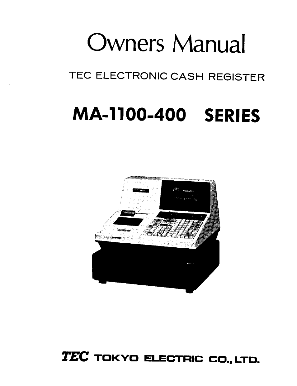 Toshiba TEC MA-1100-400 SERIES User Manual | 138 pages