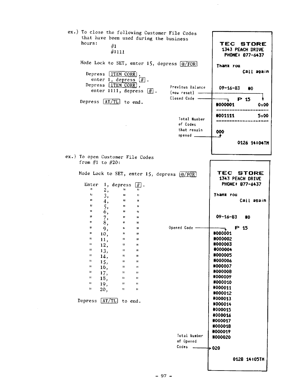 Toshiba TEC MA-1100-400 SERIES User Manual | Page 101 / 138