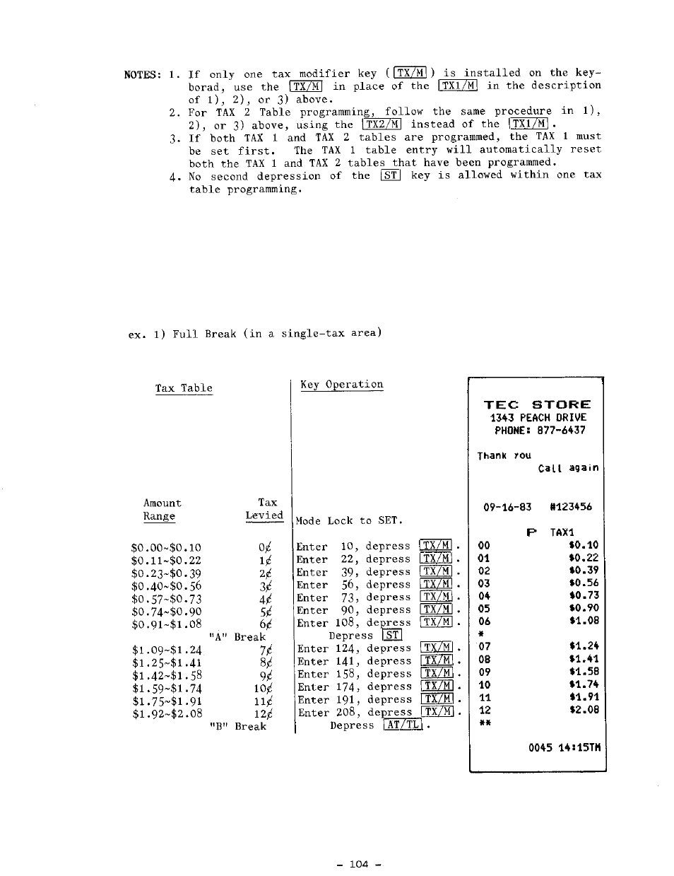 Toshiba TEC MA-1100-400 SERIES User Manual | Page 108 / 138