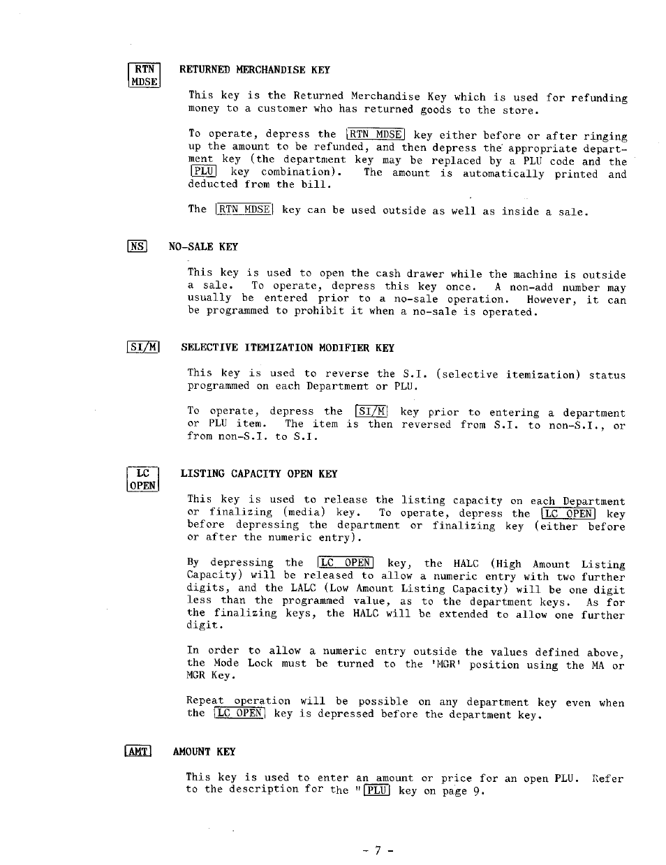 Toshiba TEC MA-1100-400 SERIES User Manual | Page 11 / 138