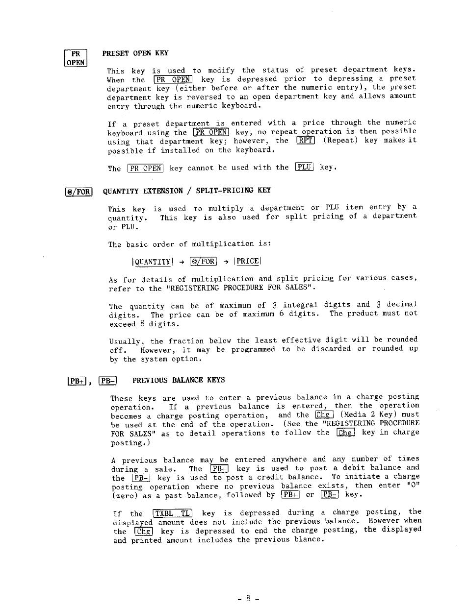 Toshiba TEC MA-1100-400 SERIES User Manual | Page 12 / 138