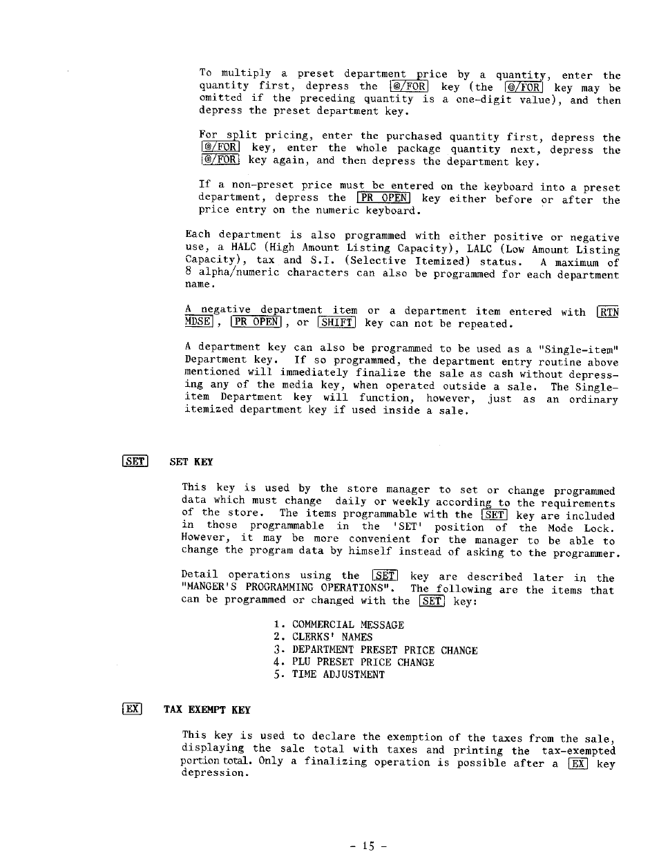 Toshiba TEC MA-1100-400 SERIES User Manual | Page 19 / 138