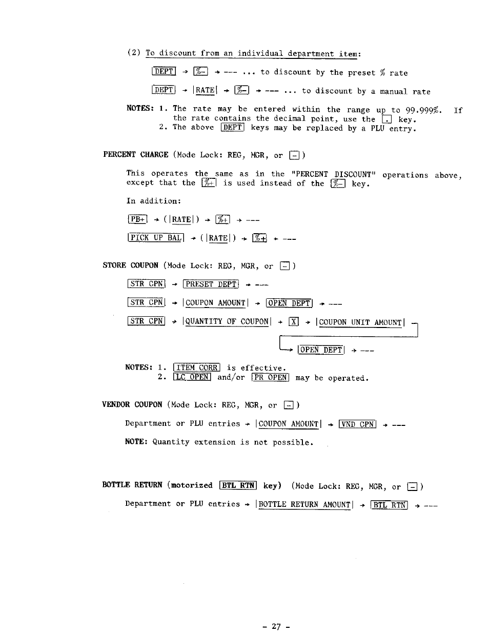 I %~ i | Toshiba TEC MA-1100-400 SERIES User Manual | Page 31 / 138