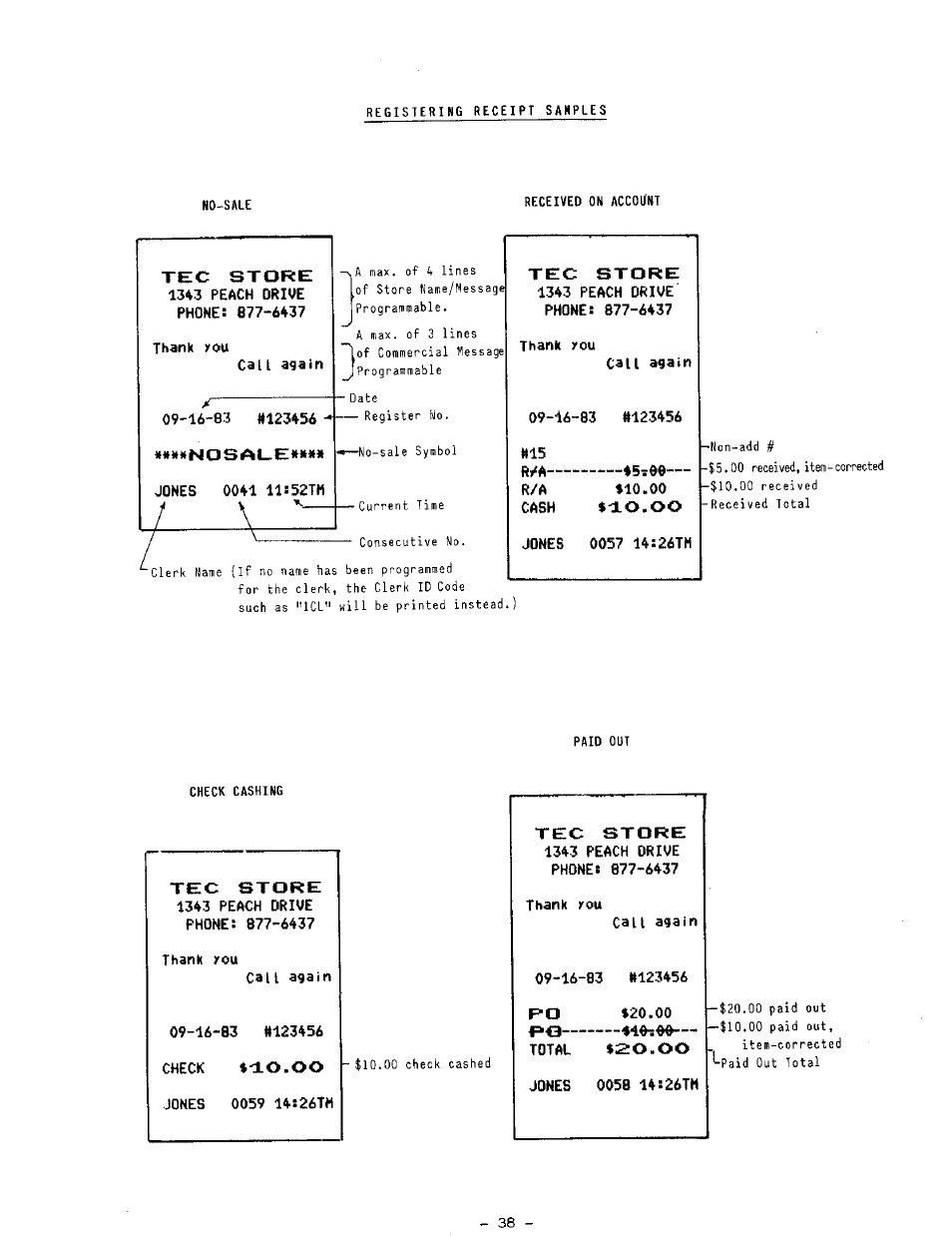 Toshiba TEC MA-1100-400 SERIES User Manual | Page 42 / 138