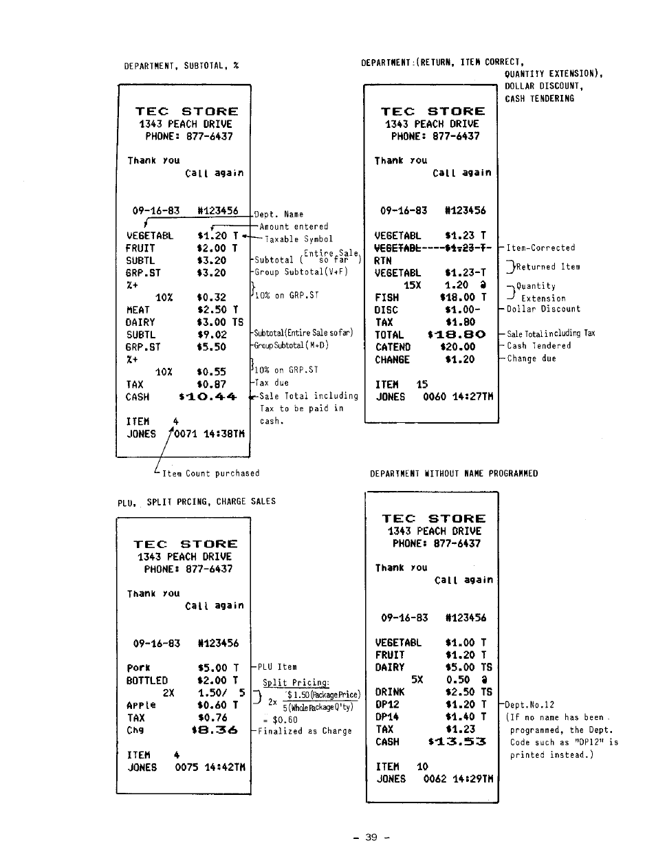 Toshiba TEC MA-1100-400 SERIES User Manual | Page 43 / 138