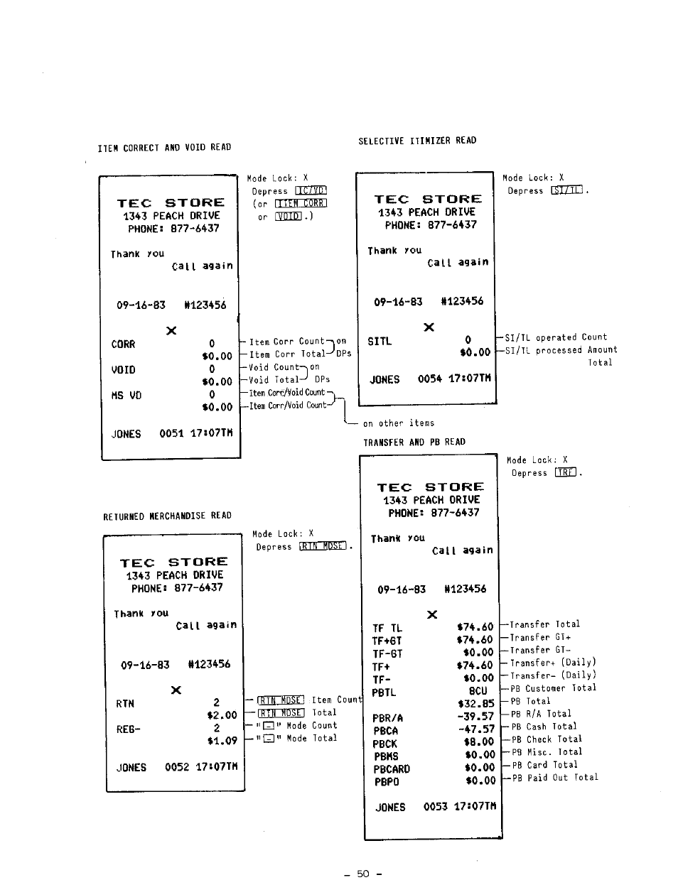 Toshiba TEC MA-1100-400 SERIES User Manual | Page 54 / 138