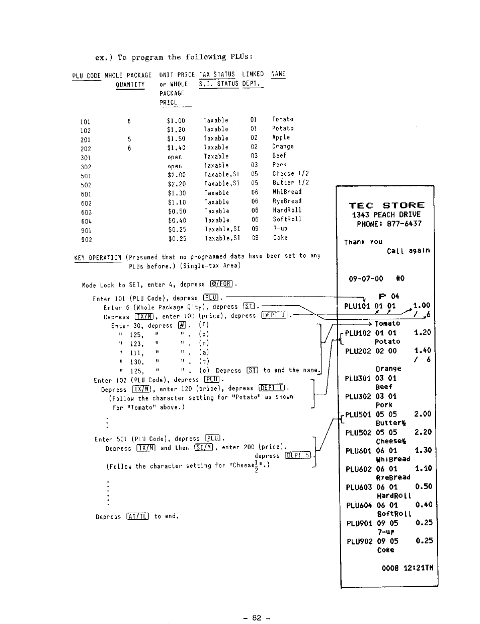 Call again, 0008 12s21tm | Toshiba TEC MA-1100-400 SERIES User Manual | Page 86 / 138