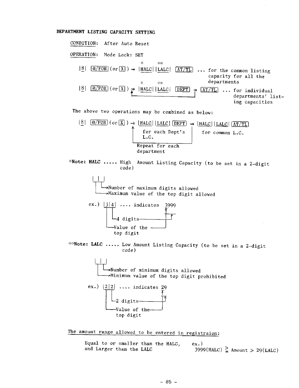 Ihalc, Lalc j i at/tli, 8 i i | Xj ) i, Ex.) |3i4l | Toshiba TEC MA-1100-400 SERIES User Manual | Page 89 / 138