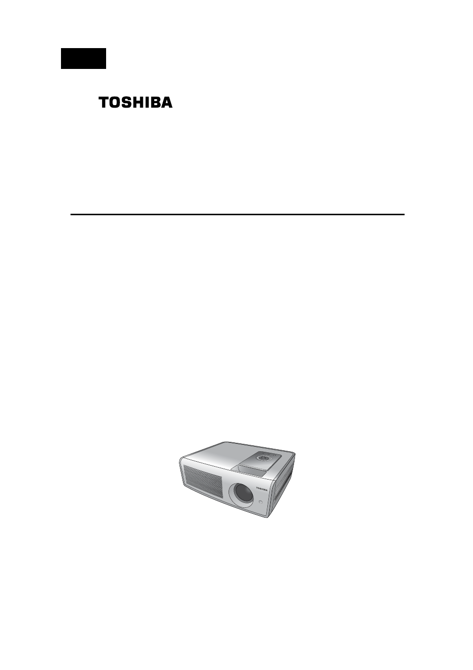 Toshiba TDP-MT700 User Manual | 34 pages