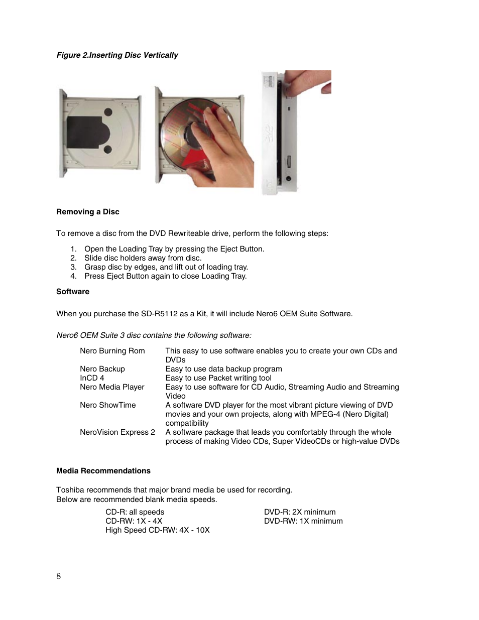 Toshiba DVD REWRITEABLE DRIVE SD-R5112 User Manual | Page 10 / 18