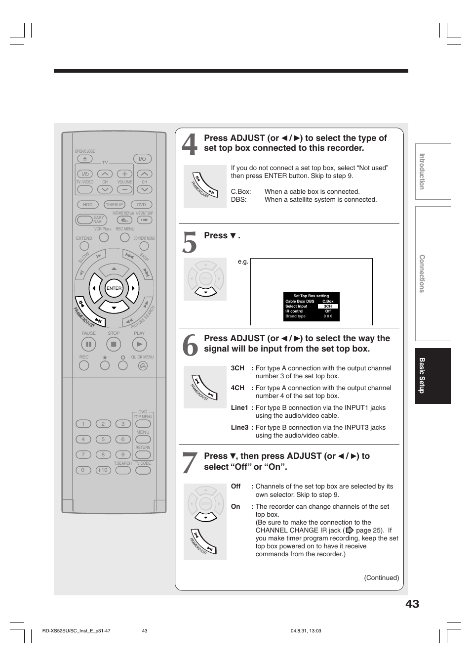Press | Toshiba RD-KX50SU User Manual | Page 43 / 60