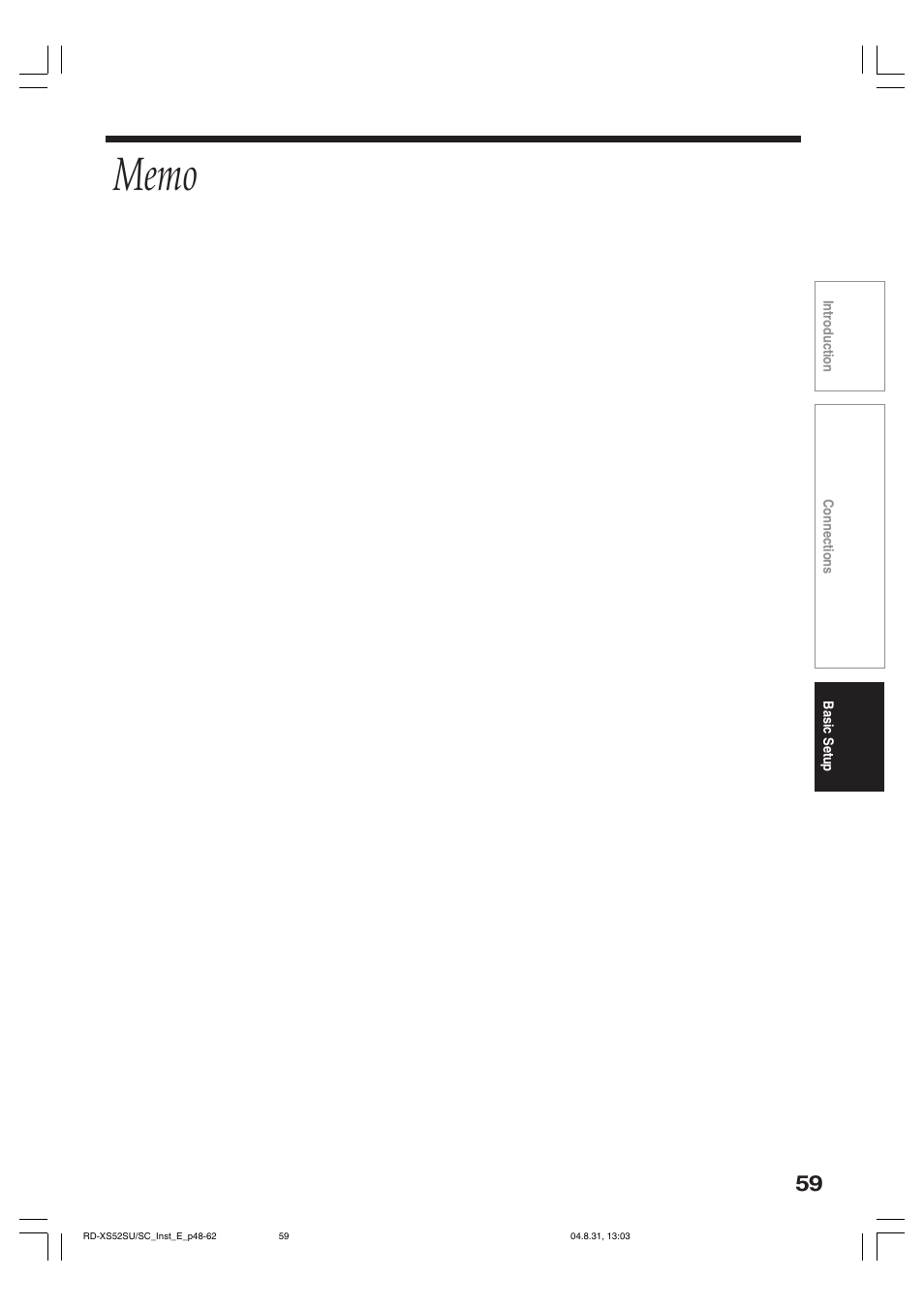 Toshiba RD-KX50SU User Manual | Page 59 / 60
