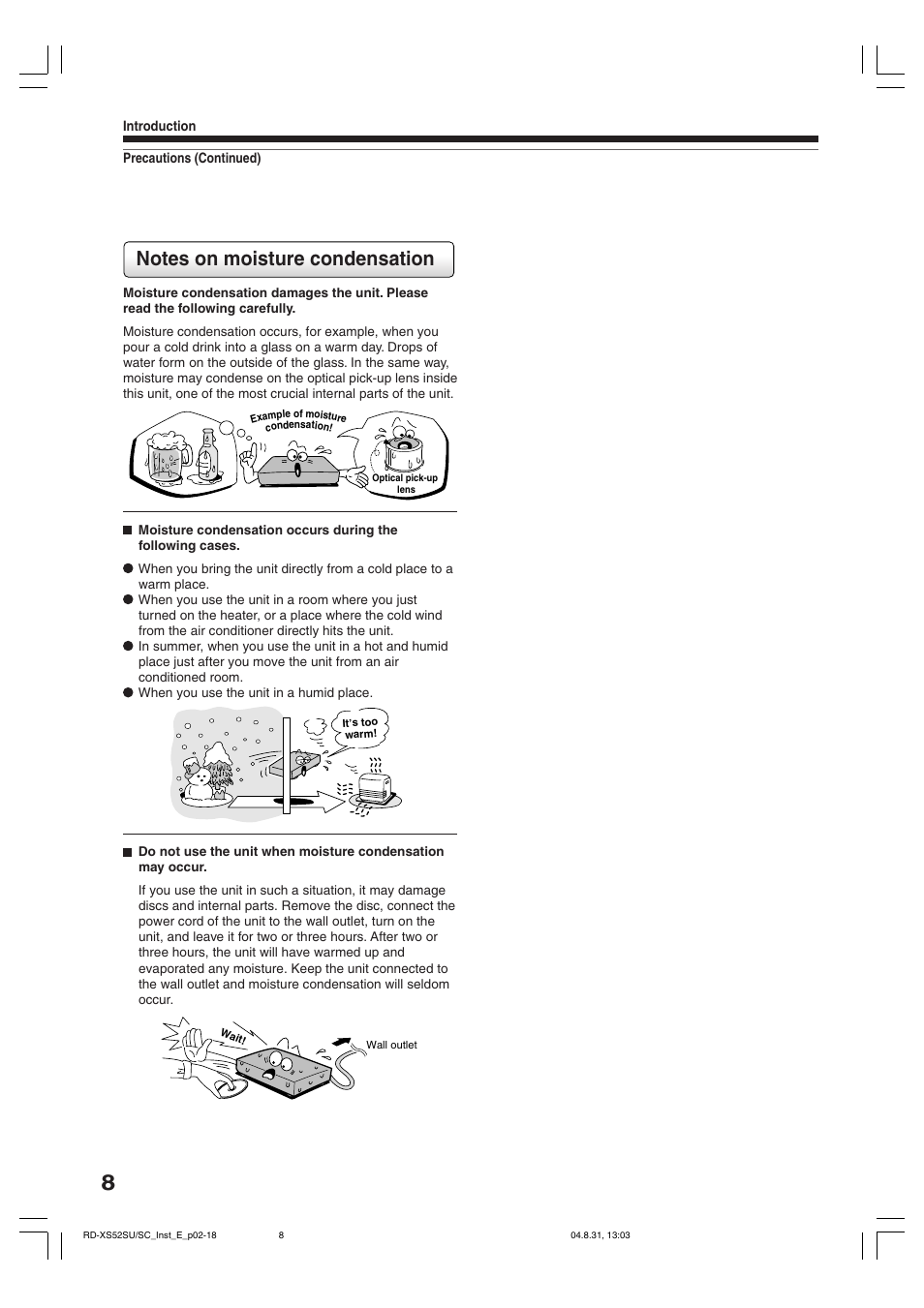 Toshiba RD-KX50SU User Manual | Page 8 / 60