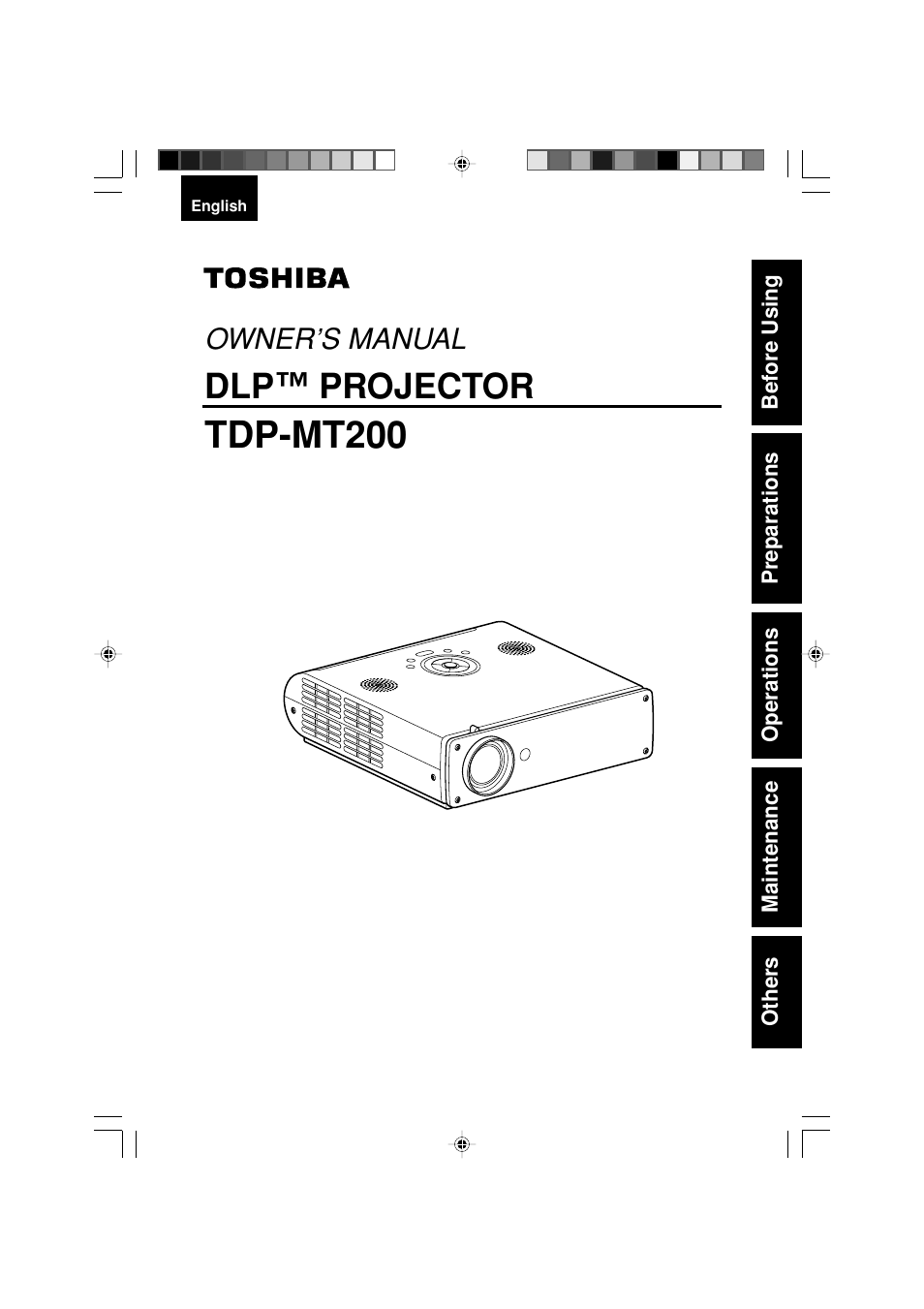 Toshiba TDP-MT200 User Manual | 44 pages